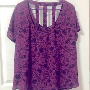 Torrid- Purple Cage Top- Size 0